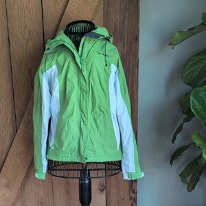 Columbia Lime and White Outdoor Jacket